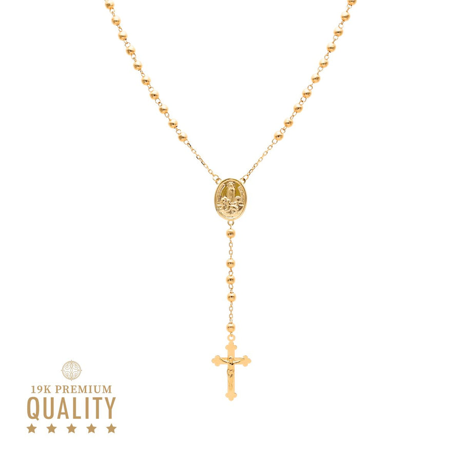 Rosario de oro de 19 kl (45 cm) - Gold Store Premium