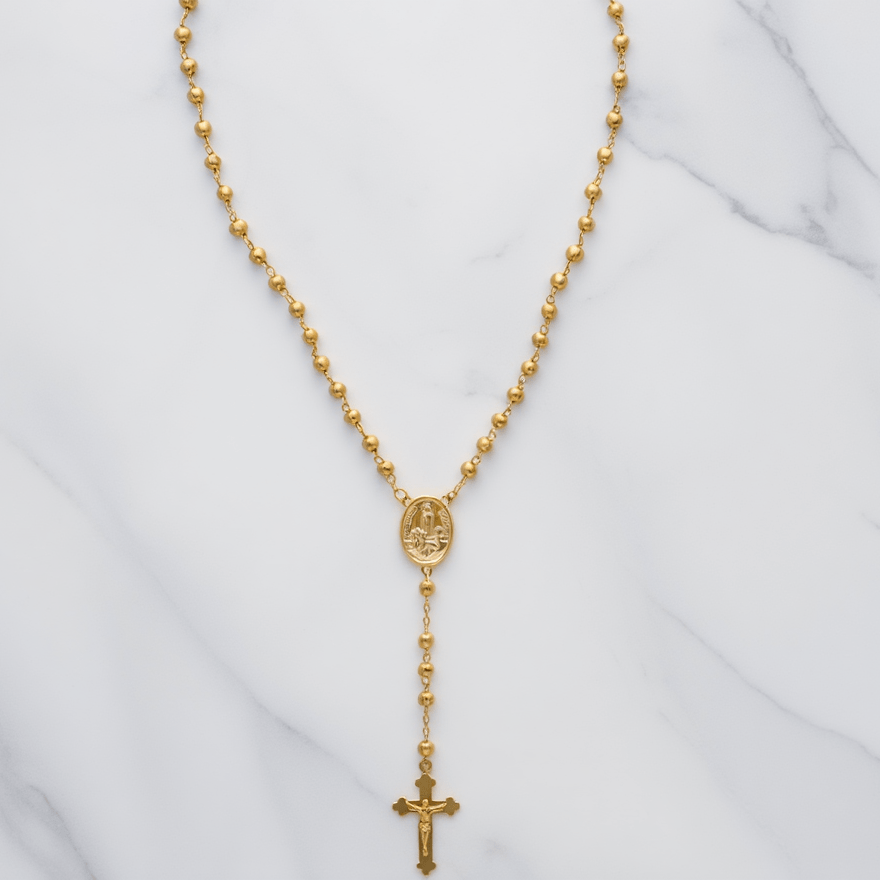 Rosario de oro de 19 kl (45 cm) - Gold Store Premium
