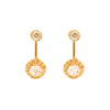 Brincos Pendente em Ouro com Zirconias Loja do Ouro
