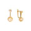 Brincos Pendente em Ouro com Zirconias Loja do Ouro